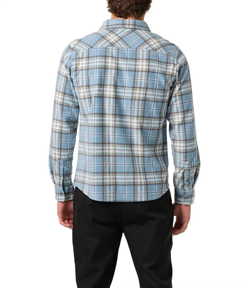 O'Neill Glacier Long Sleeve Plaid Fleece Shirt