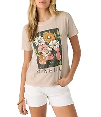 O'Neill Heritage Daisy Short Sleeve Jersey T-Shirt