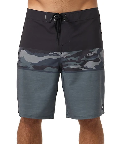 O'Neill Hyperfreak Heat Block Camo 21#double; Outseam Board Shorts
