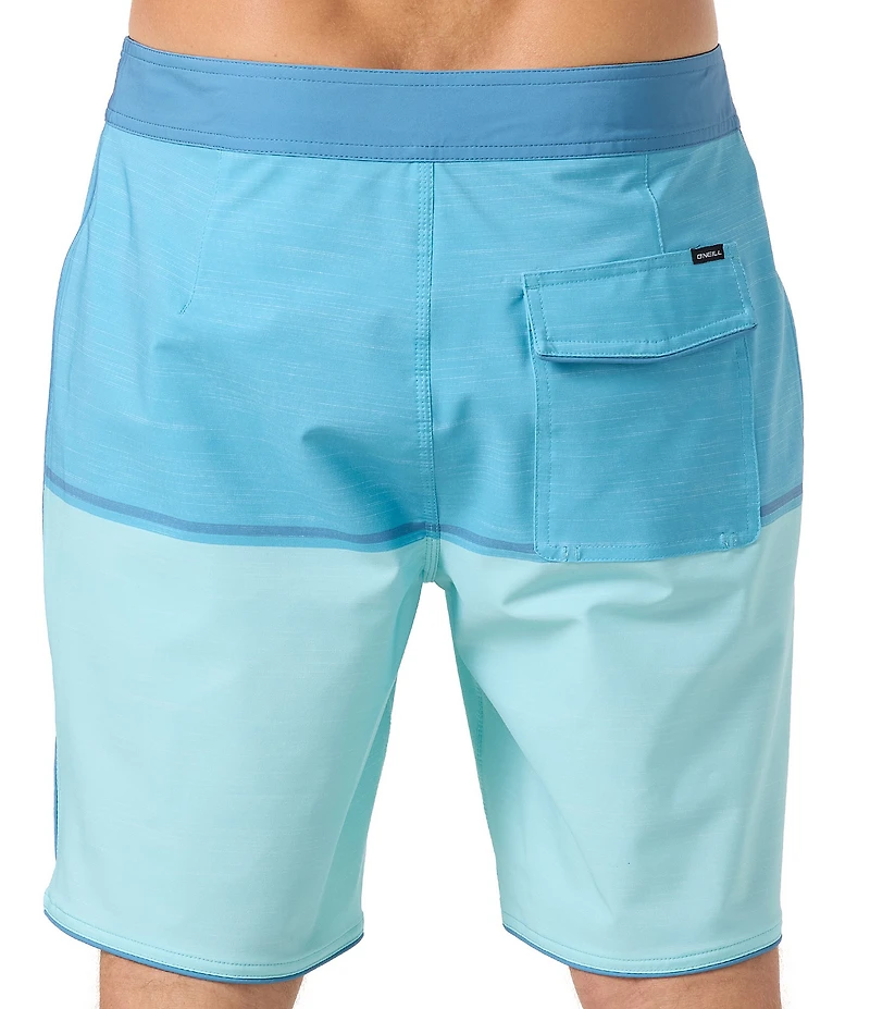 O'Neill Hyperfreak Mysto Block Scallop 19#double; Outseam Board Shorts