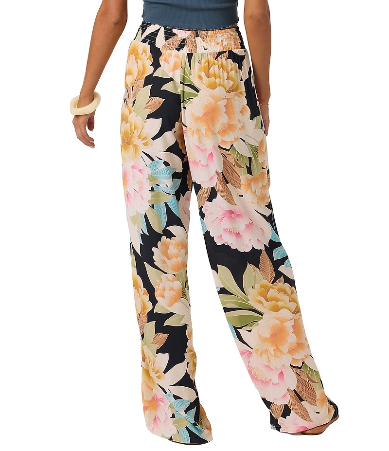 O'Neill Jonie Mikah High Rise Flowy Pull-On Printed Wide Leg Pants