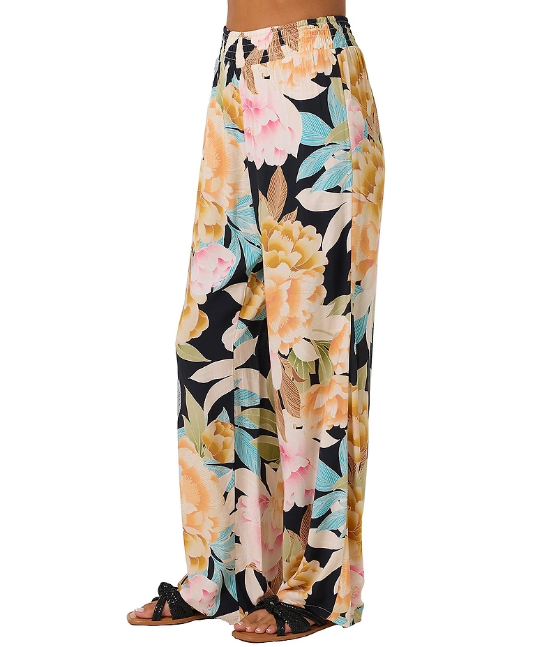 O'Neill Jonie Mikah High Rise Flowy Pull-On Printed Wide Leg Pants