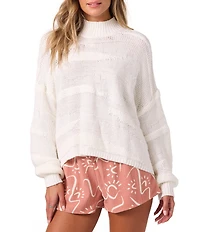 O'Neill Kastalyn Long Sleeve Knit Patterned Sweater