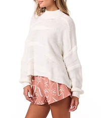 O'Neill Kastalyn Long Sleeve Knit Patterned Sweater