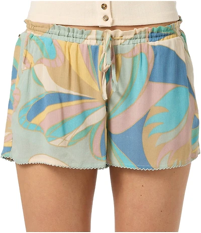 O'Neill Layne Butterfly Crinkled Woven Shorts