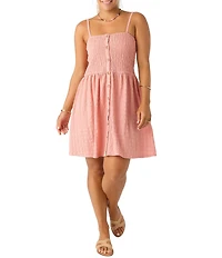 O'Neill Leighton Sleeveless Smocked Dress