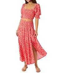 O'Neill Luciana Floral Printed Coordinating Midi Skirt