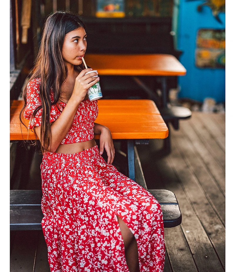 O'Neill Luciana Floral Printed Coordinating Midi Skirt