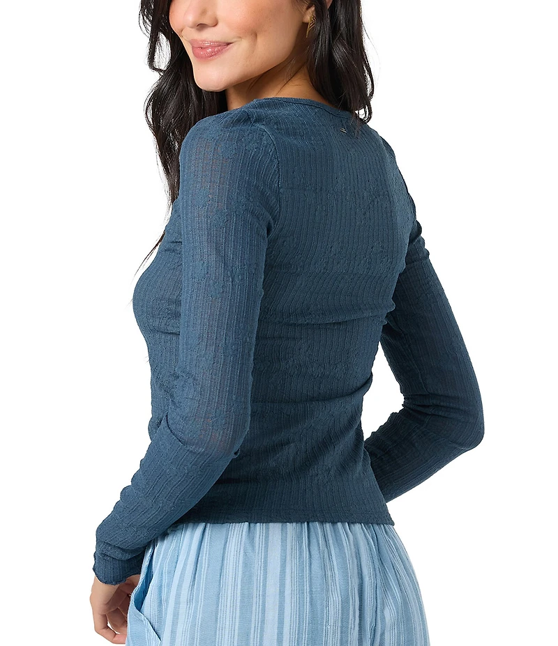 O'Neill Marliz Rosemary Lace Long Sleeve Top