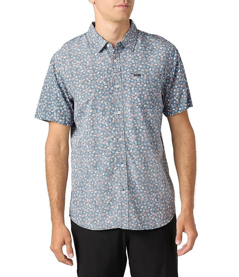 O'Neill Oasis Eco Standard-Fit Short Sleeve Printed Woven Shirt