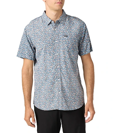 O'Neill Oasis Eco Standard-Fit Short Sleeve Printed Woven Shirt