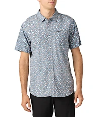 O'Neill Oasis Eco Standard-Fit Short Sleeve Printed Woven Shirt