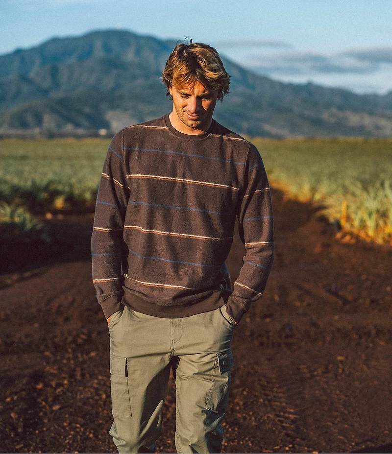 O'Neill OG Nash Long Sleeve Striped French Terry Pullover