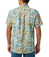 O'Neill Printed Short Sleeve Linen Blend Shirt
