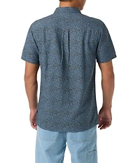 O'Neill Printed Short Sleeve Linen Blend Shirt