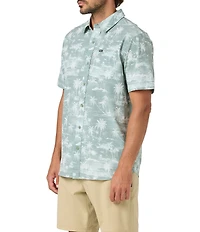 O'Neill Printed Short Sleeve Slub Woven Shirt
