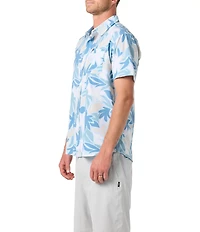 O'Neill Palm Printed Short Sleeve Slub Woven Shirt