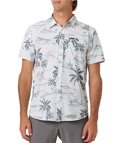 O'Neill Printed Short Sleeve Slub Woven Shirt