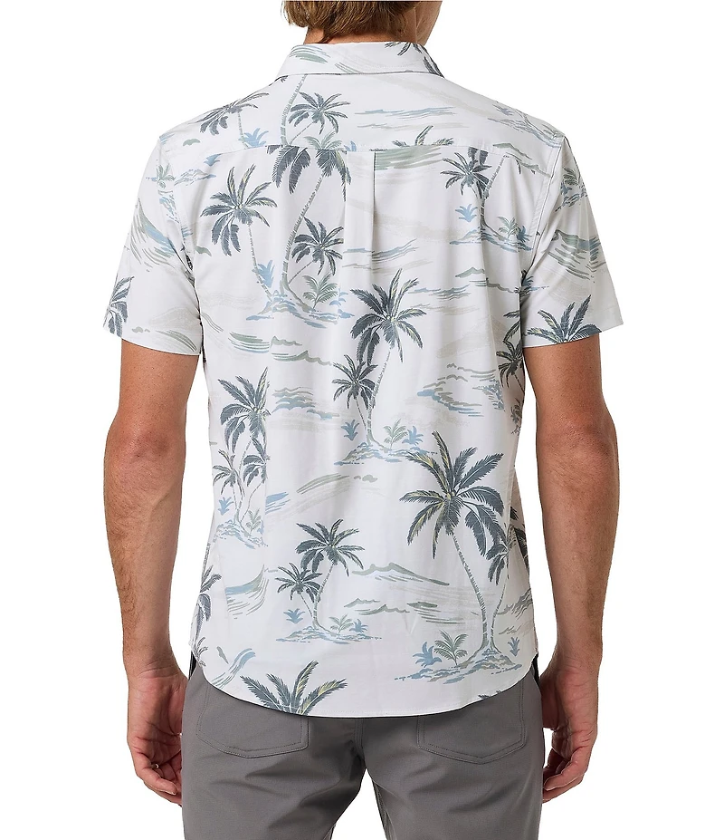 O'Neill Printed Short Sleeve Slub Woven Shirt