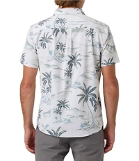 O'Neill Printed Short Sleeve Slub Woven Shirt