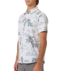 O'Neill Printed Short Sleeve Slub Woven Shirt