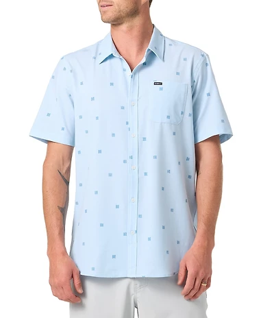 O'Neill Printed Short Sleeve Slub Woven Shirt