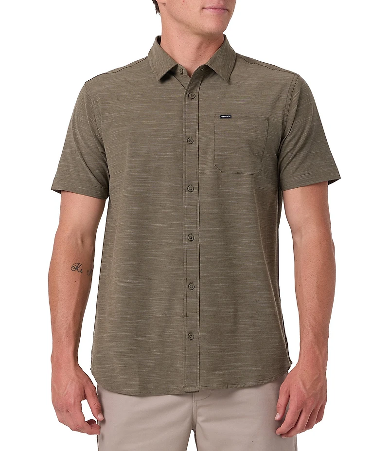O'Neill Printed Short Sleeve Slub Woven Shirt