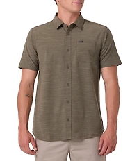 O'Neill Printed Short Sleeve Slub Woven Shirt