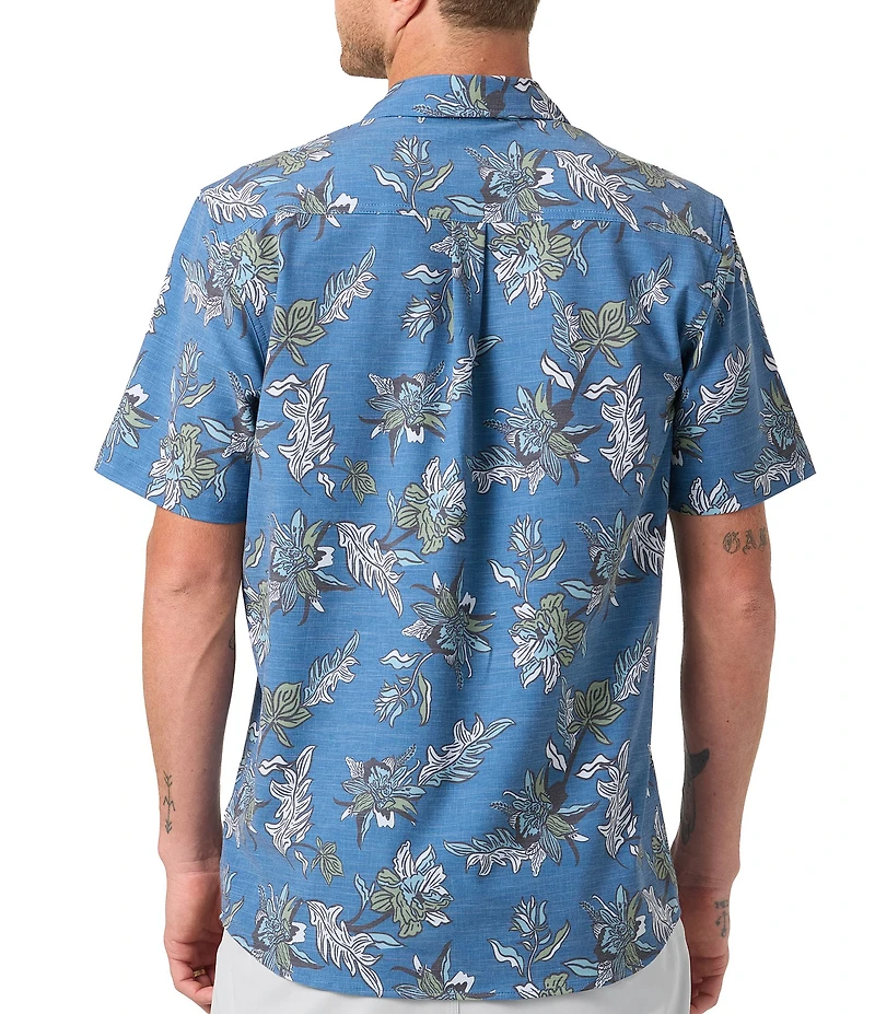 O'Neill Printed Short Sleeve Slub Woven Shirt