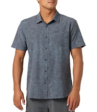O'Neill Printed Short Sleeve Slub Woven Shirt