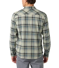 O'Neill Redmond Yarn Dyed Plaid Long Sleeve Flannel Shirt