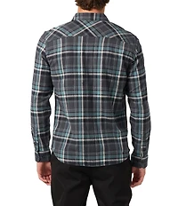 O'Neill Redmond Yarn Dyed Plaid Long Sleeve Flannel Shirt