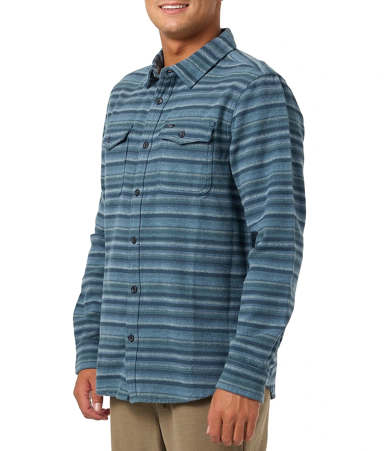 O'Neill Richmond Long Sleeve Striped Brushed Flannel Shirt