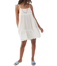 O'Neill Saltwater Solids Rilee Scoop Neck Mini Dress Swim Cover-Up