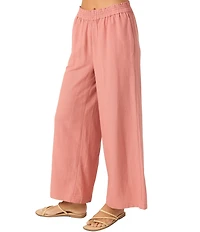 O'Neill Sanders High Rise Paperbag-Waist Linen-Blend Pants