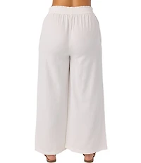 O'Neill Sanders High Rise Paperbag-Waist Linen-Blend Pants