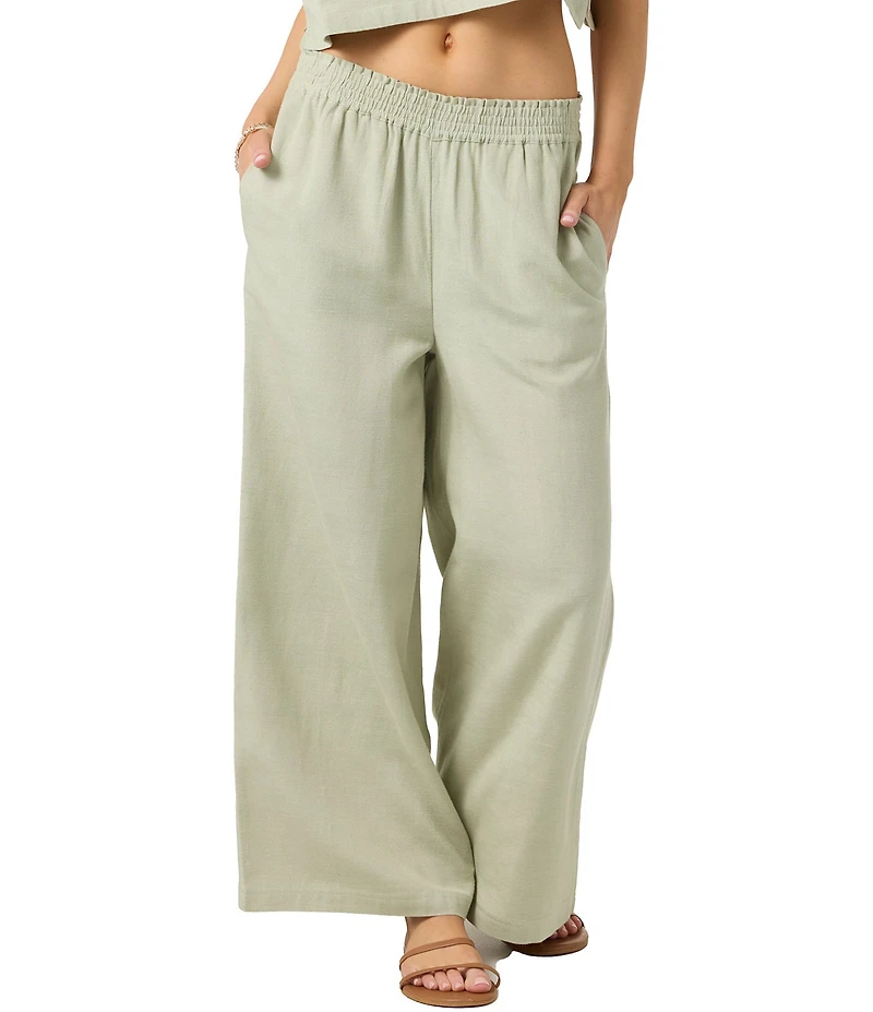 O'Neill Sanders Coordinating Linen Blend Wide Leg Pants