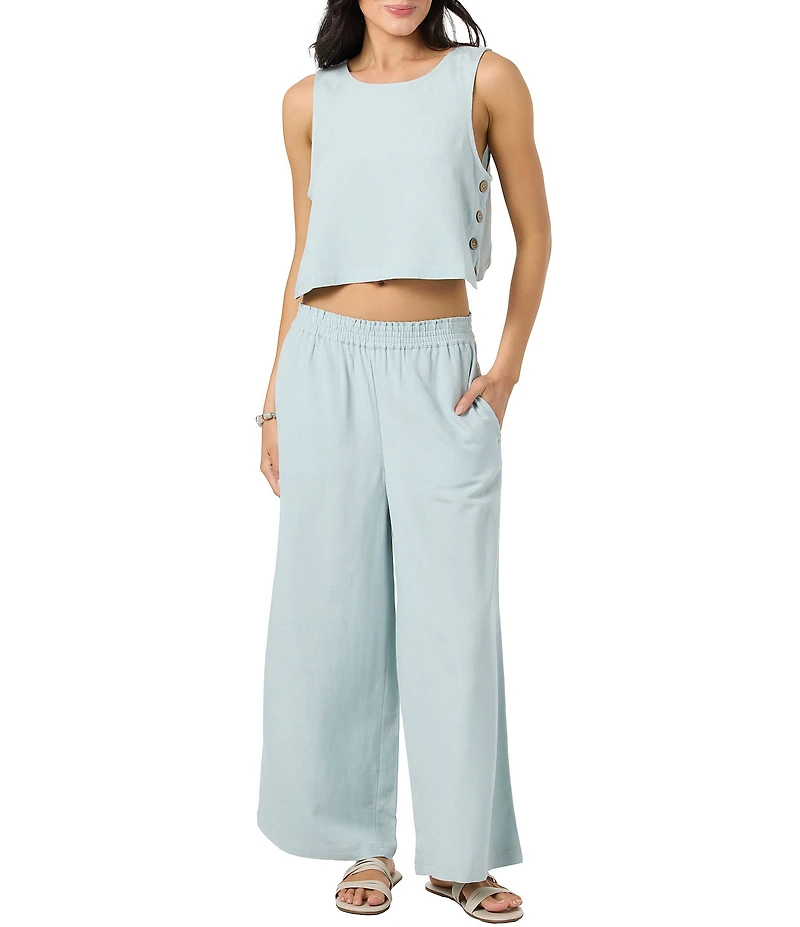 O'Neill Sanders Coordinating Linen Blend Wide Leg Pants