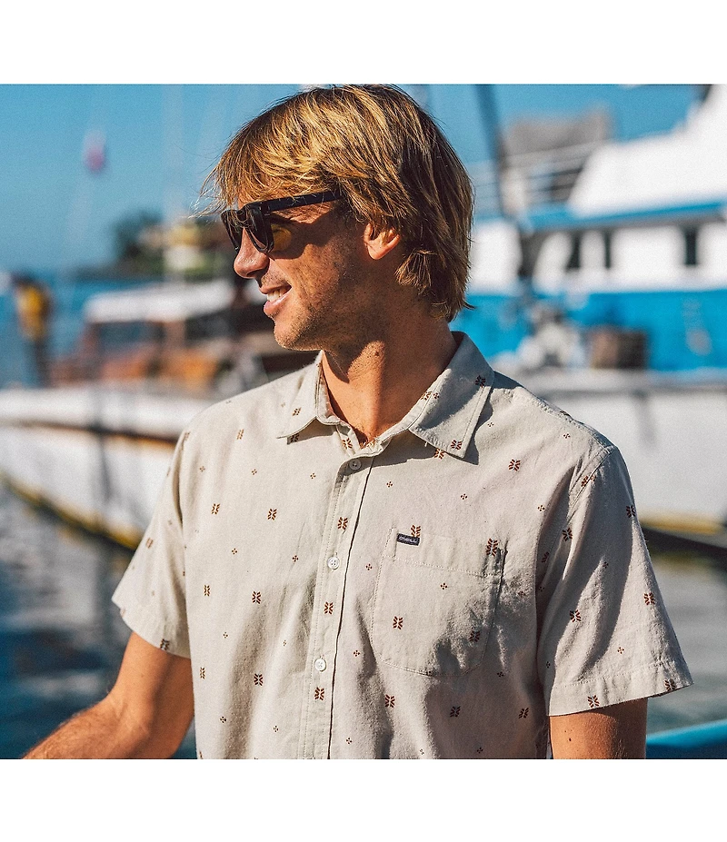 O'Neill Shields Printed Short Sleeve Dobby Shirt