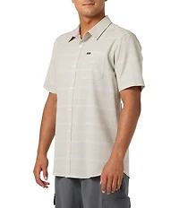 O'Neill Striped Short Sleeve Slub Woven Shirt