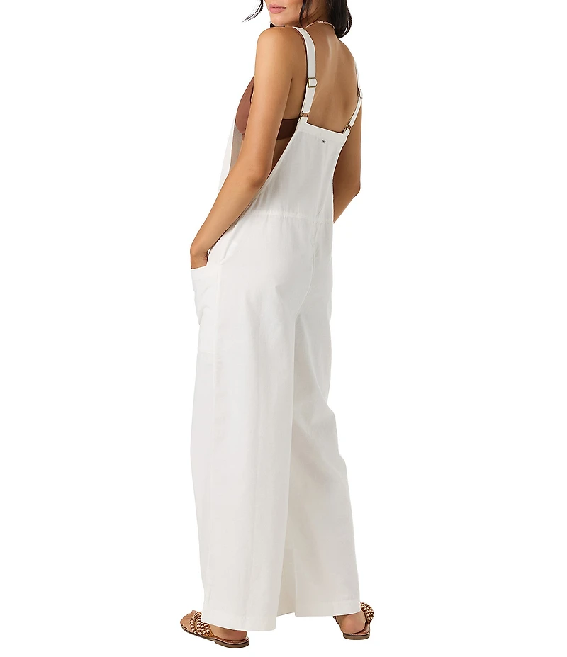 O'Neill Summerlin Sleeveless Linen Blend Jumpsuit