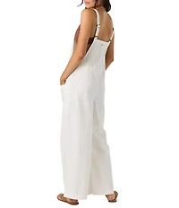 O'Neill Summerlin Sleeveless Linen Blend Jumpsuit