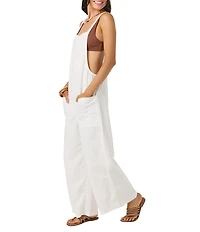 O'Neill Summerlin Sleeveless Linen Blend Jumpsuit