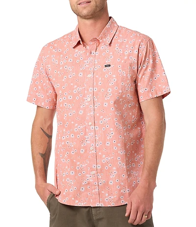 O'Neill Terrace Floral Reverse-Printed Short Sleeve Woven Shirt