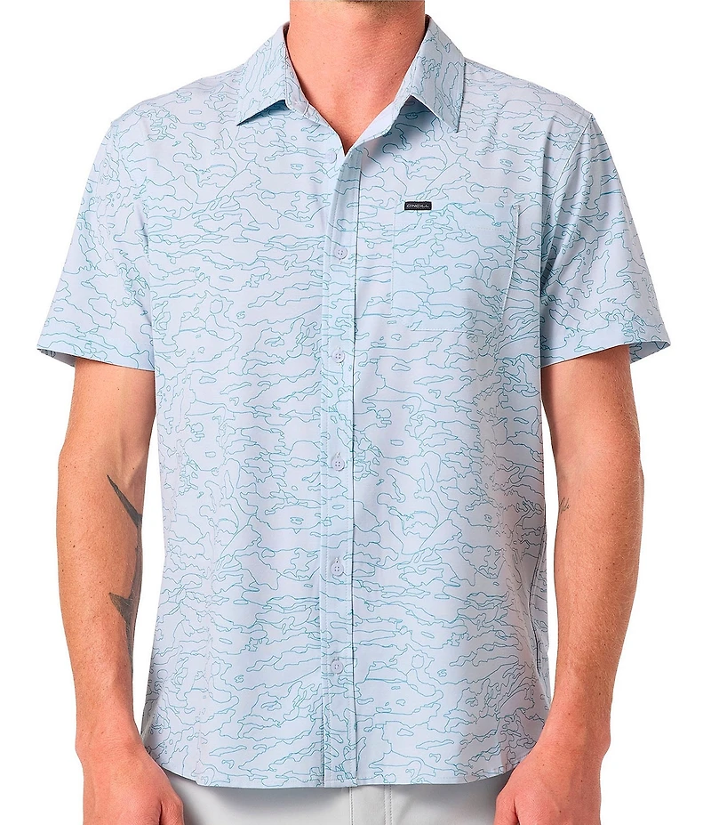 O'Neill TRVLR Traverse Standard Fit Short Sleeve Woven Shirt