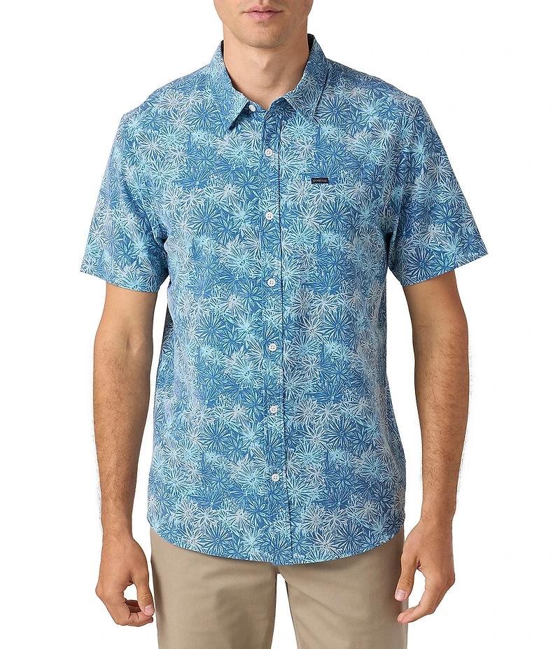 O'Neill TRVLR UPF Traverse Relaxed Fit Short Sleeve Printed Woven Shirt