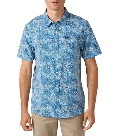 O'Neill TRVLR UPF Traverse Relaxed Fit Short Sleeve Printed Woven Shirt