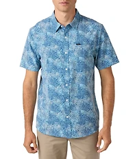 O'Neill TRVLR UPF Traverse Relaxed Fit Short Sleeve Printed Woven Shirt
