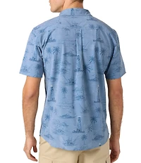 O'Neill TRVLR UPF Traverse Relaxed Fit Short Sleeve Printed Woven Shirt