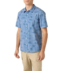 O'Neill TRVLR UPF Traverse Relaxed Fit Short Sleeve Printed Woven Shirt